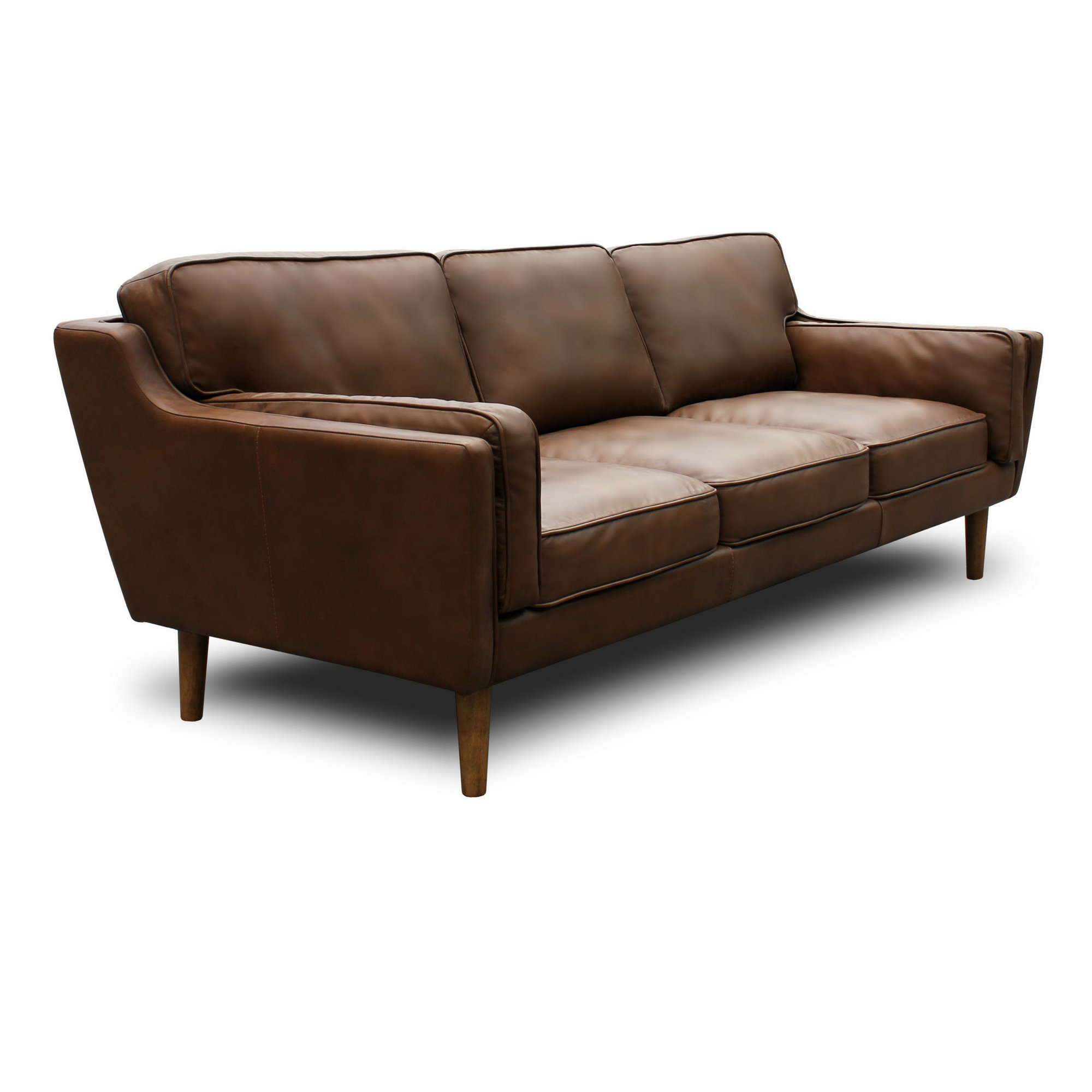 Union Rustic Kaufman Mid Century Modern Leather Sofa Ebay Modern Leather Sofa Our Sku Unrs2204 Mpn 7dfb22069a7d4673873f71a2da822747