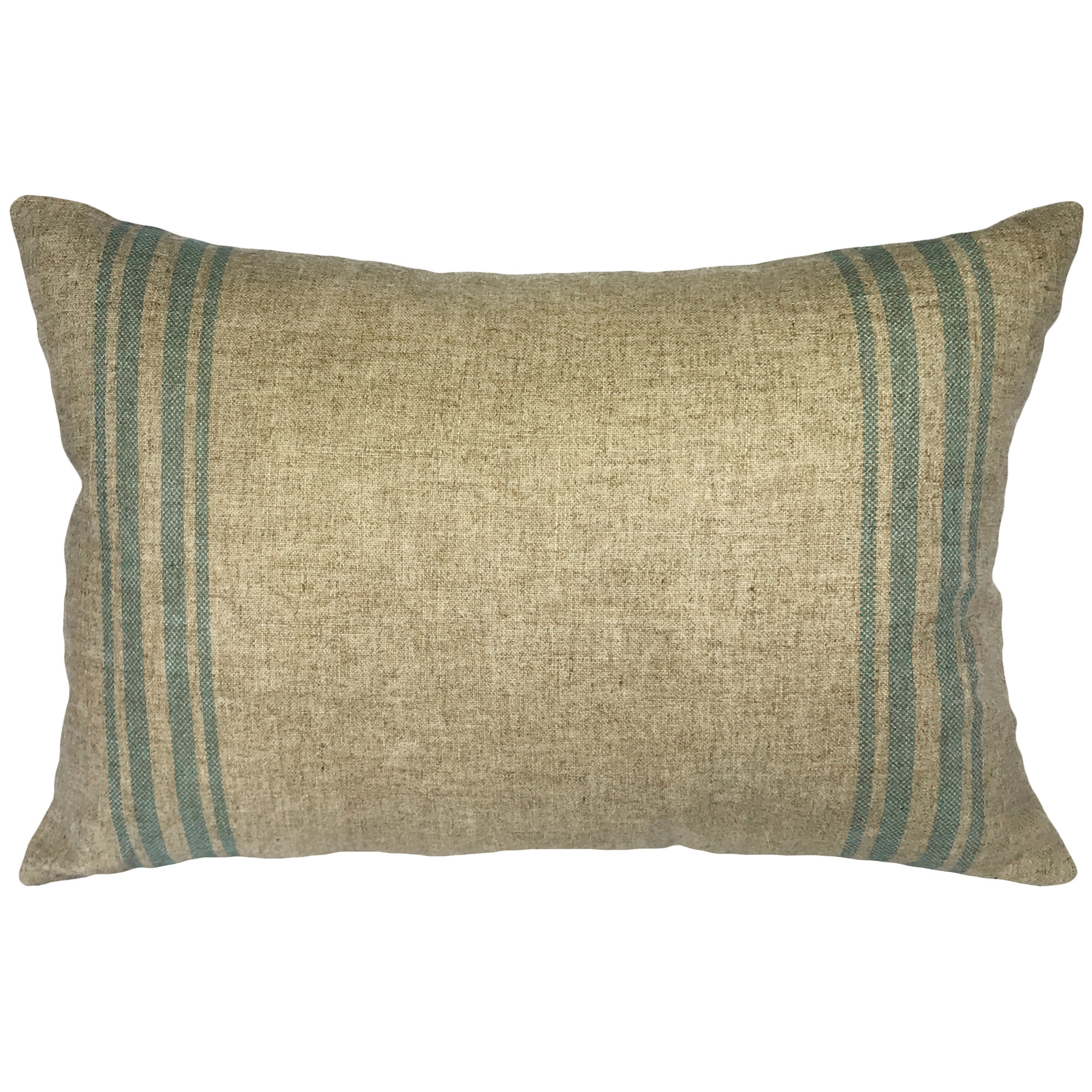 Pottery Barn Calea Lumbar Pillow Cover 14x20 Grainsack Stripe Neutrals Farmhouse