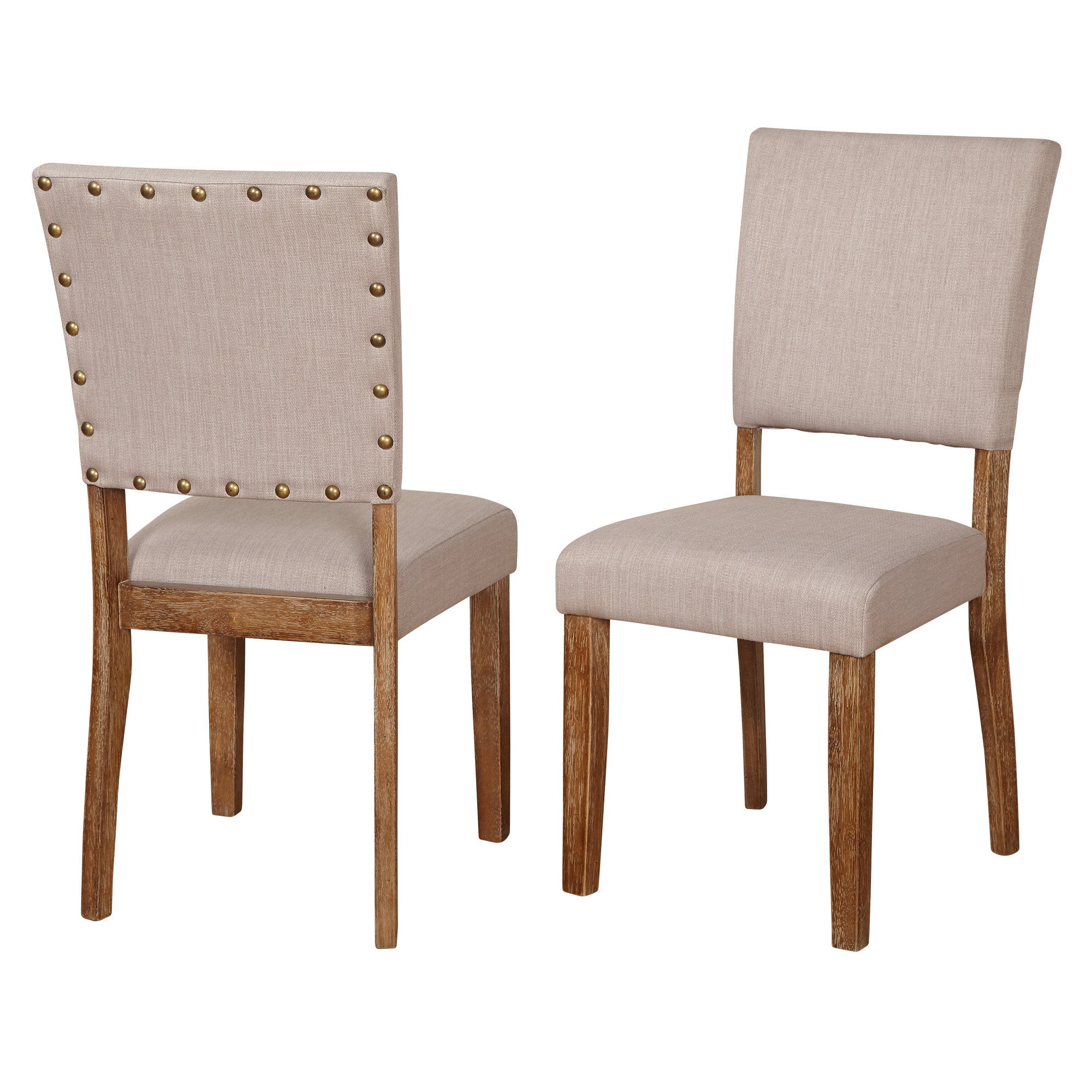 Gracie Oaks Lassiter Upholstered Dining Chair Set of 2 eBay