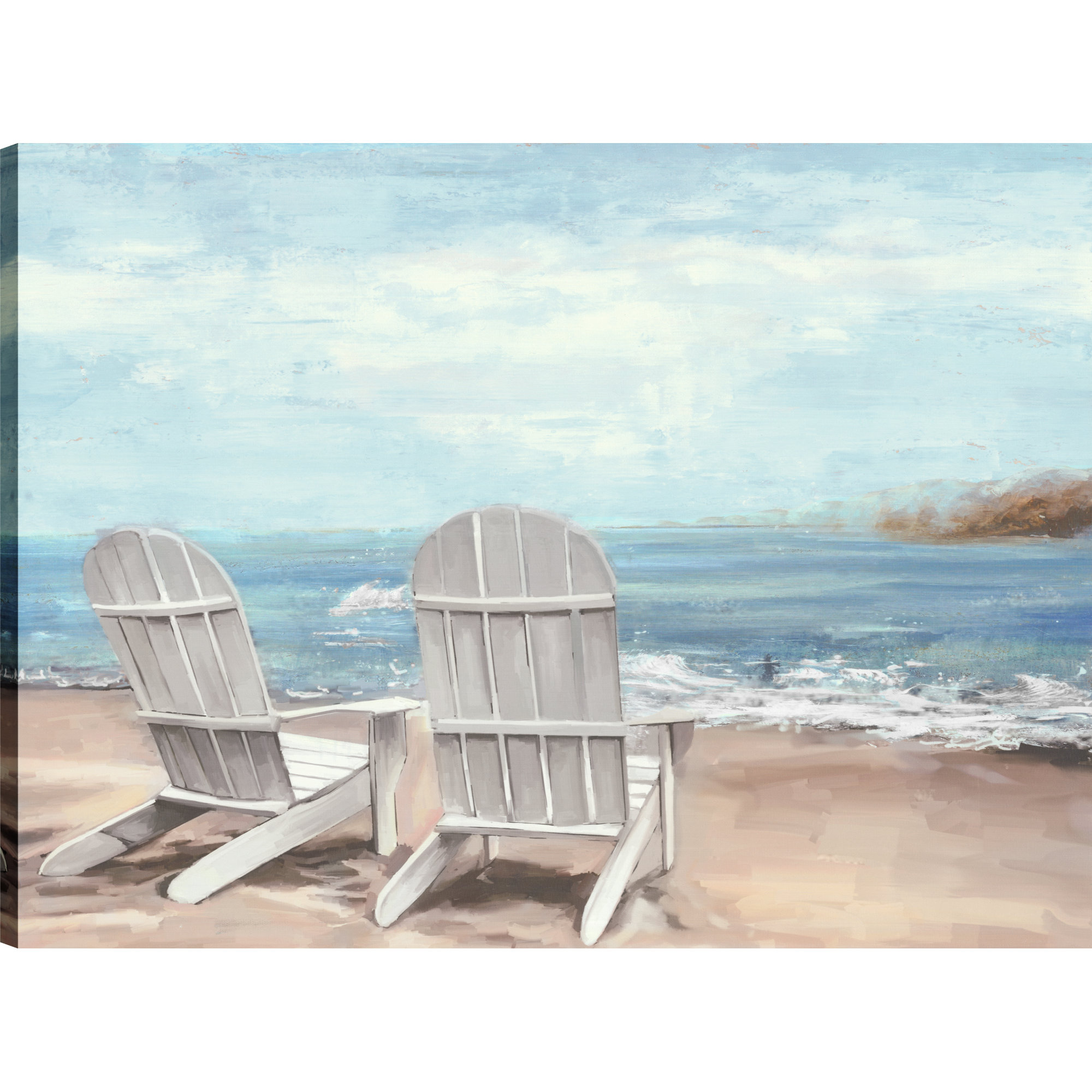 Highland Dunes 'Muskoka Chairs' Acrylic Painting Print on Canvas eBay