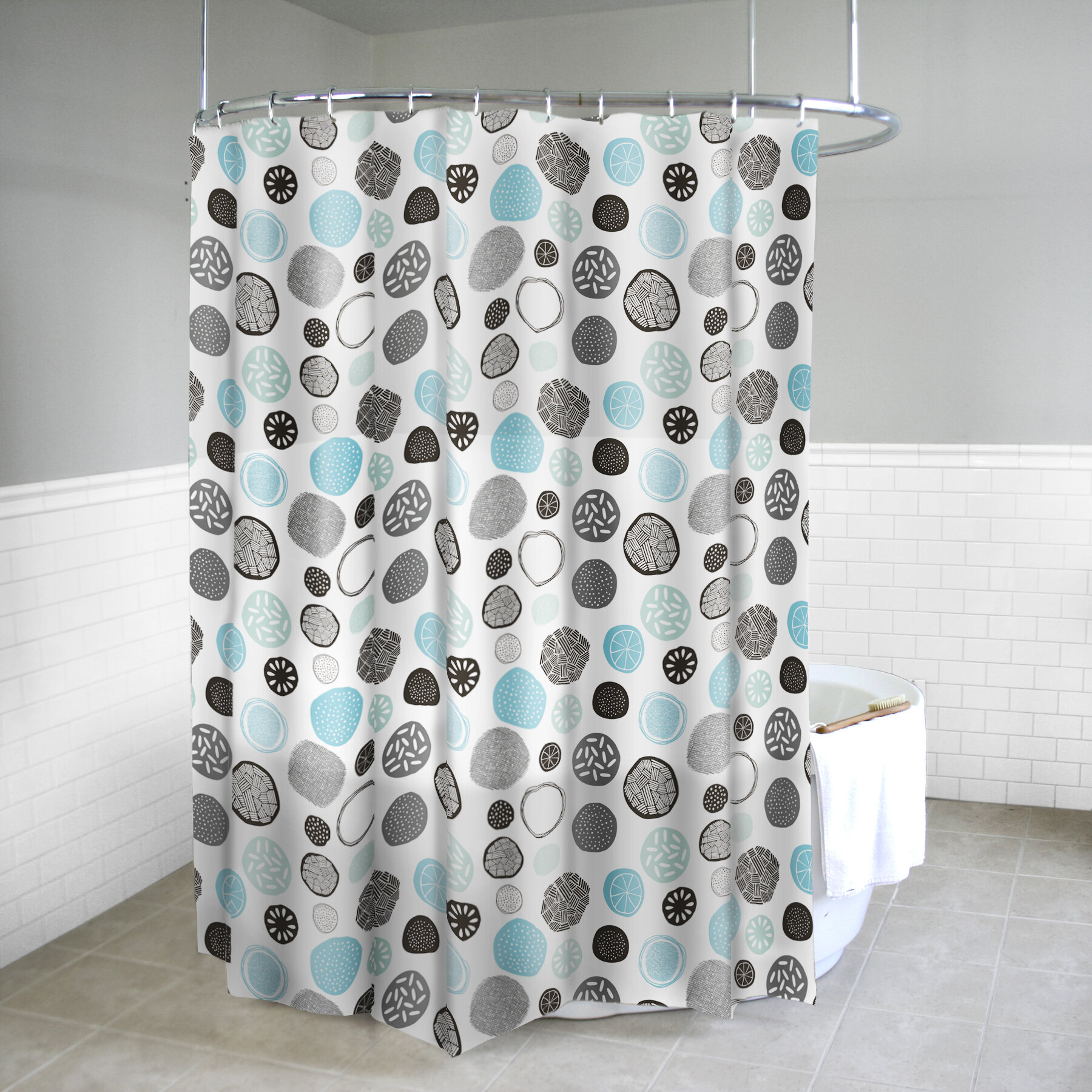 Ebern Designs John Peva 5g Spek Vinyl Single Shower Curtain Liner Ebay