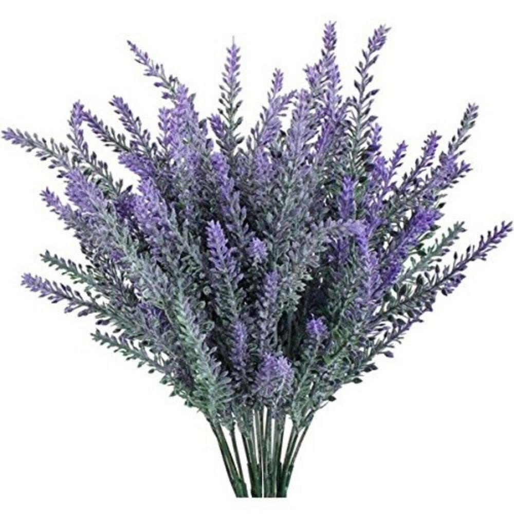 Ophelia & Co. Artificial Flocked Lavender Stem Set of 24 | eBay