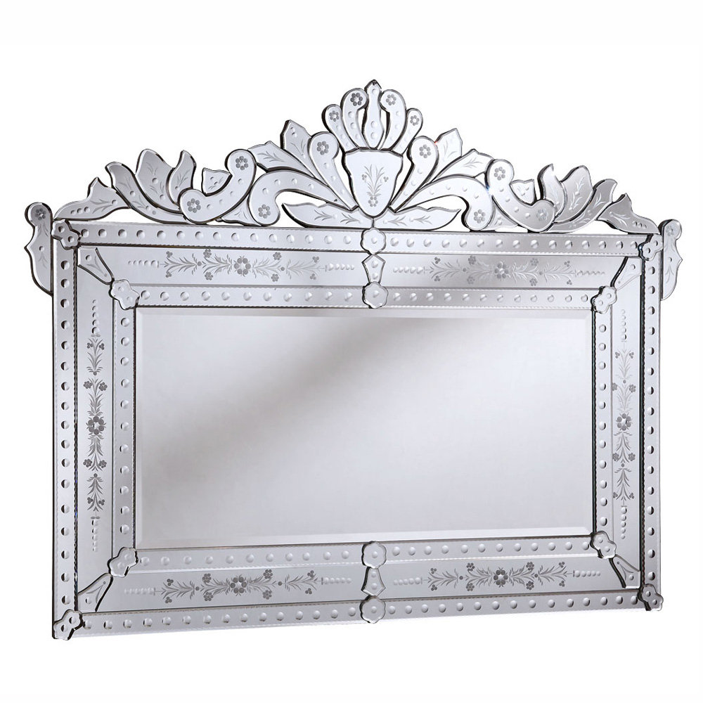 Rosdorf Park Danyel Traditional Arch/Crowned Top Silver Wall Mirror 190684490133 eBay
