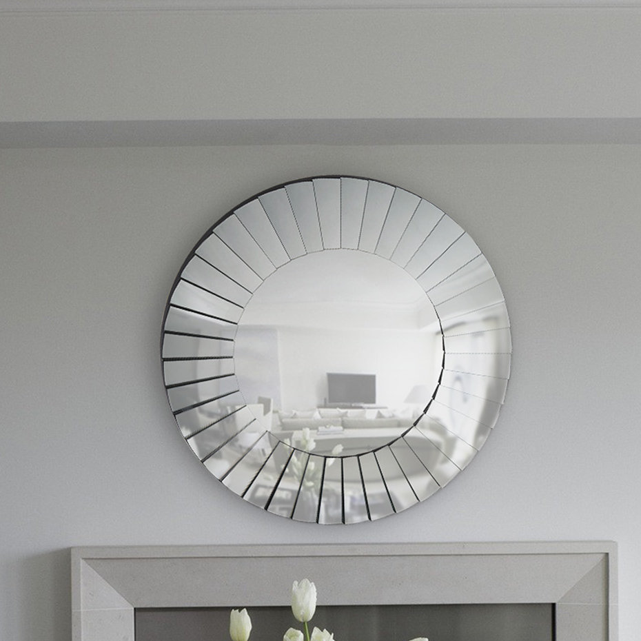 Rosdorf Park Modern Unframed Round Wall Mirror eBay