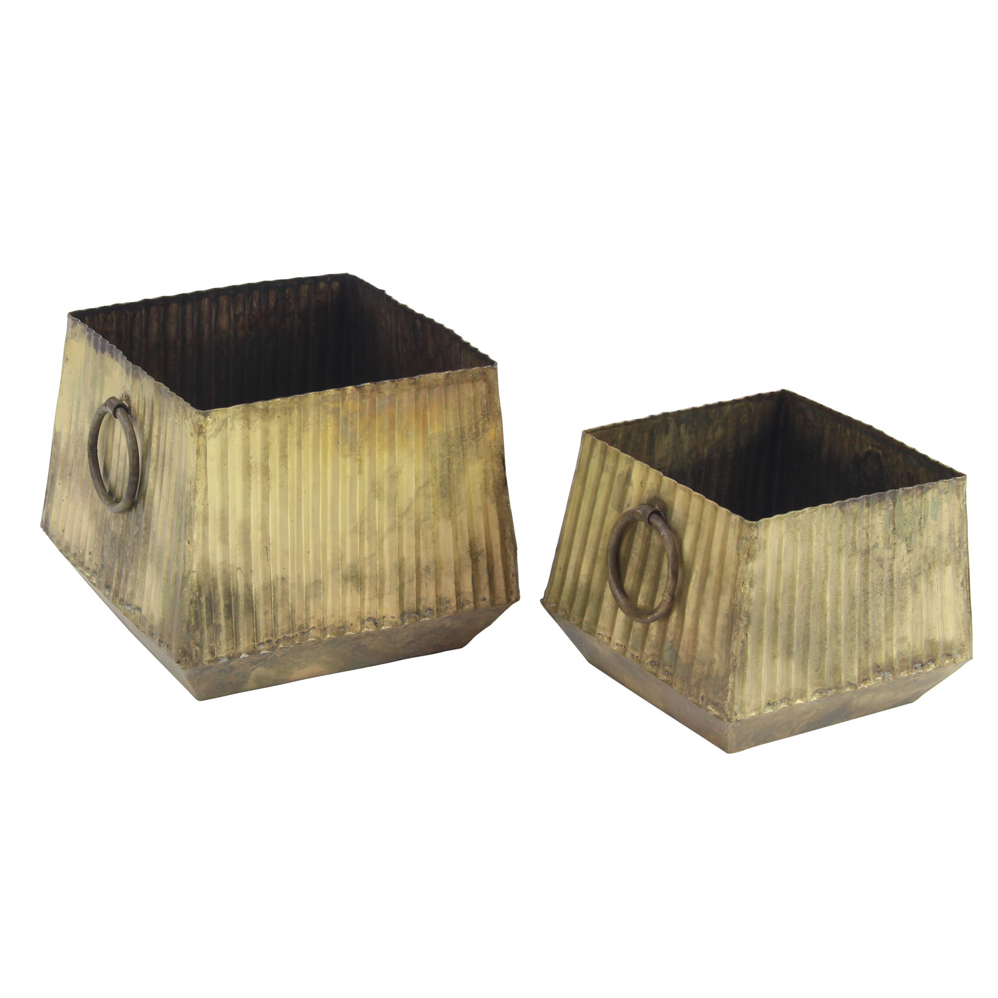 square metal pot