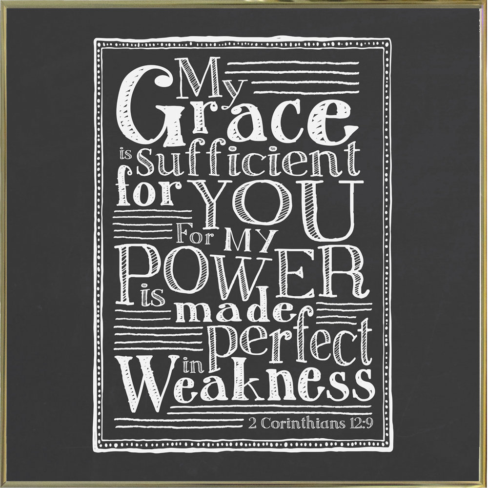 Winston Winston Winston Porter 'My Grace is Sufficient' Textual Art 67ac7c Winston Winston Winston Porter 'My Grace is Sufficient' Textual Art 67ac7c