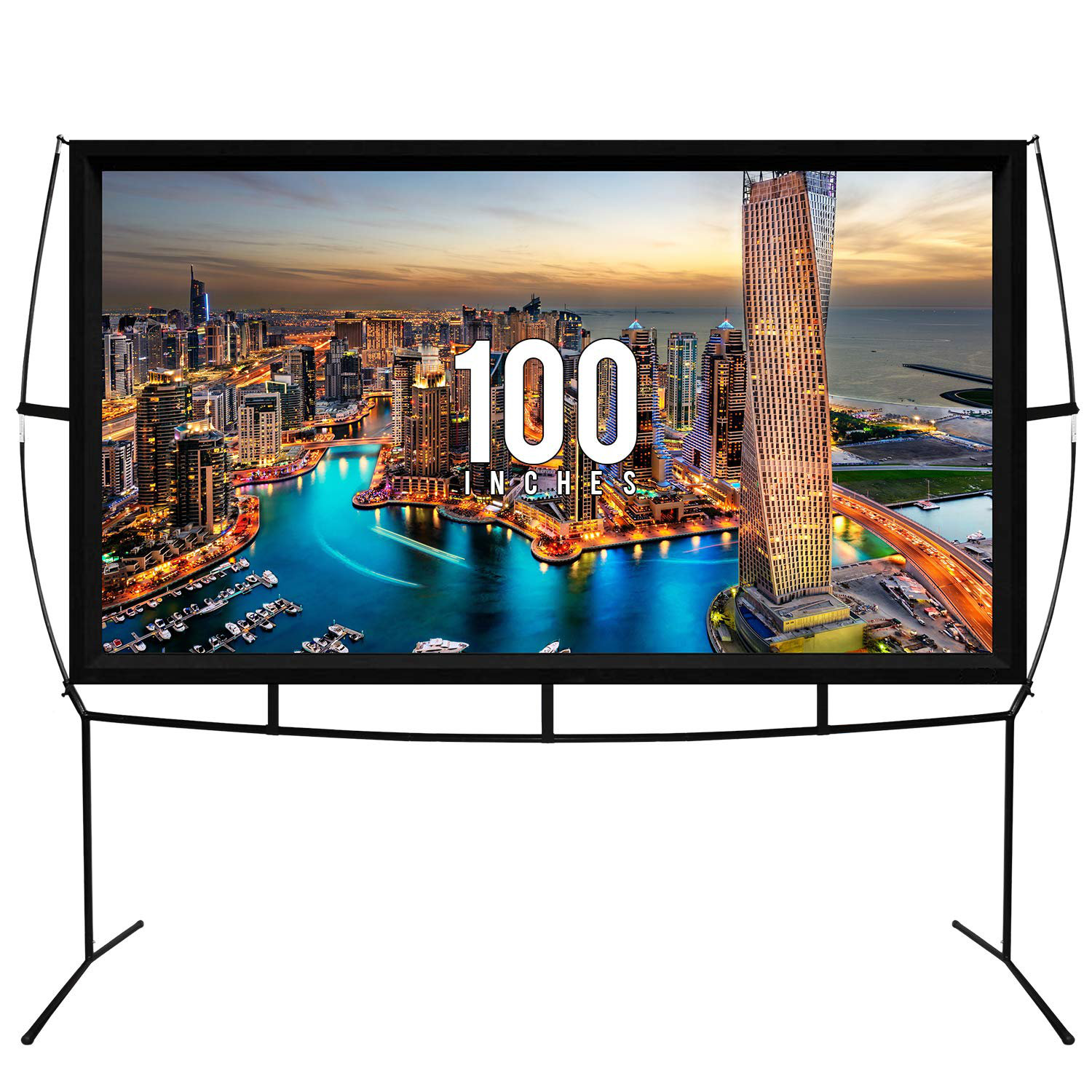 Khomo Gear Jumbo White Portable Projection Screen 51" H x 92" W eBay