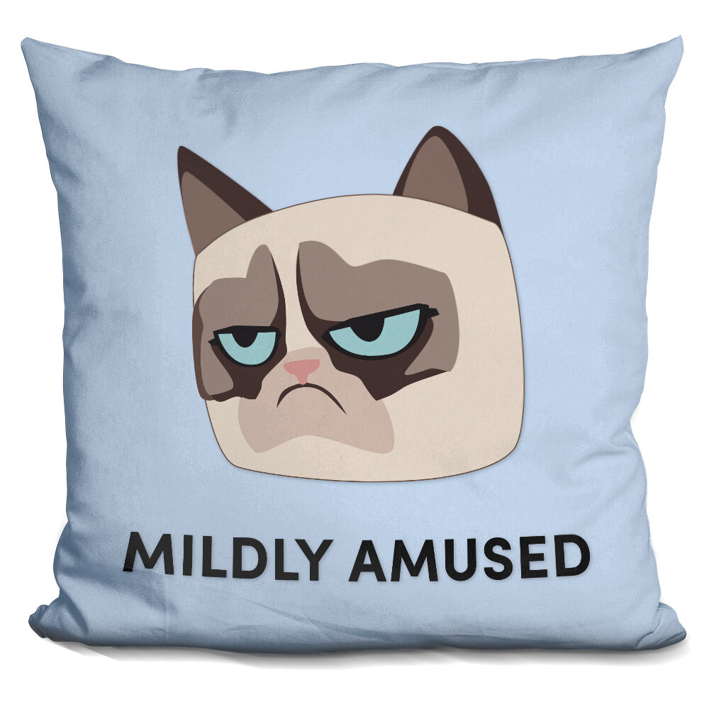 cat throw pillow