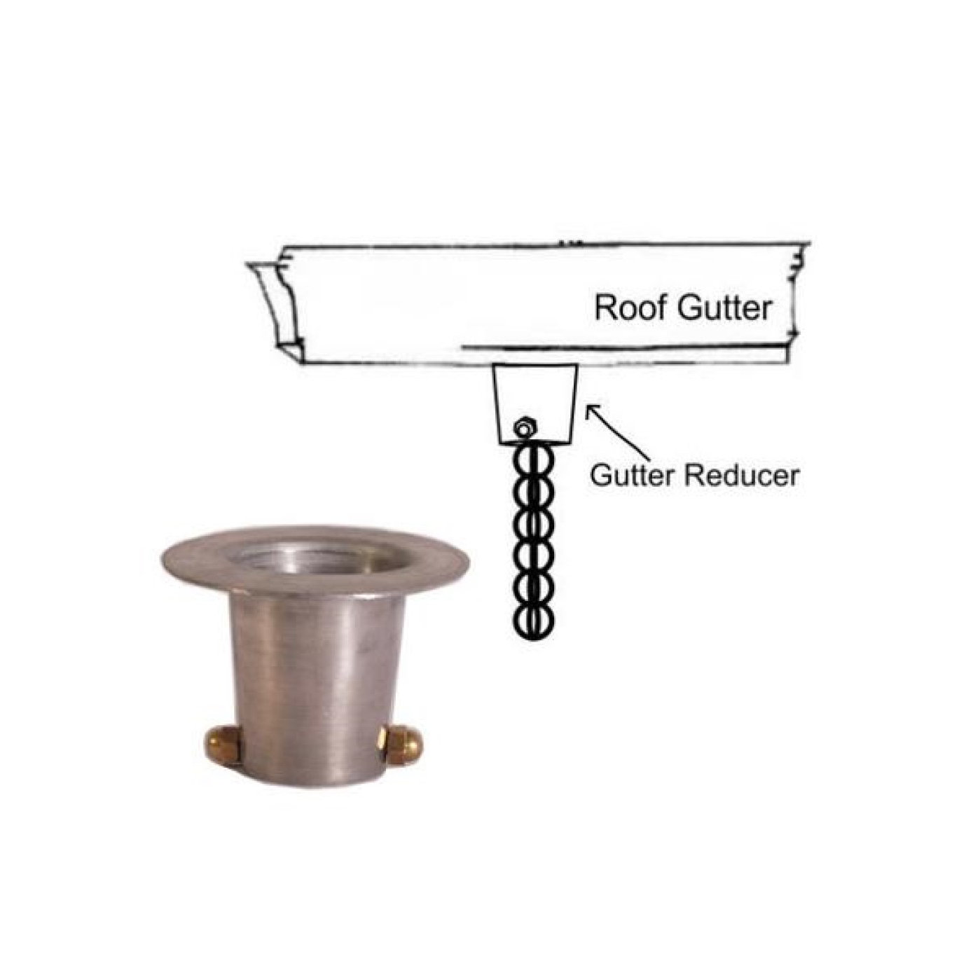 Monarch Rain Chains Gutter Adapter Rain Chain eBay