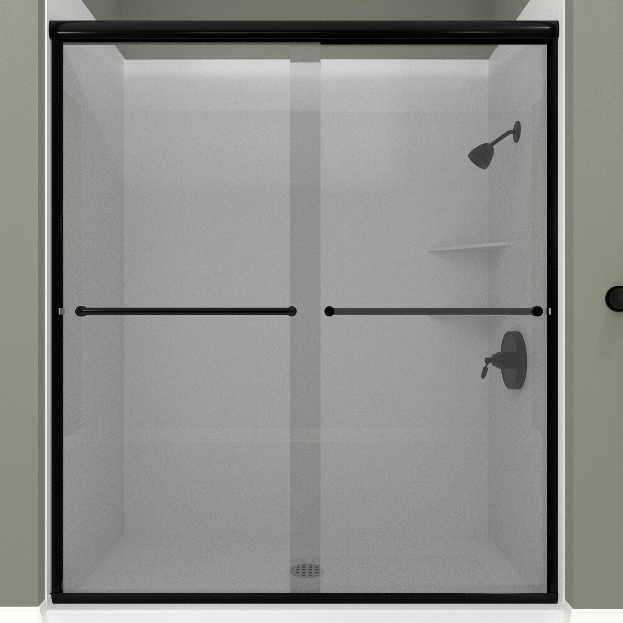 Details About Arizona Shower Door Es1 60 X 70 38 Bypass Semi Frameless Shower Door