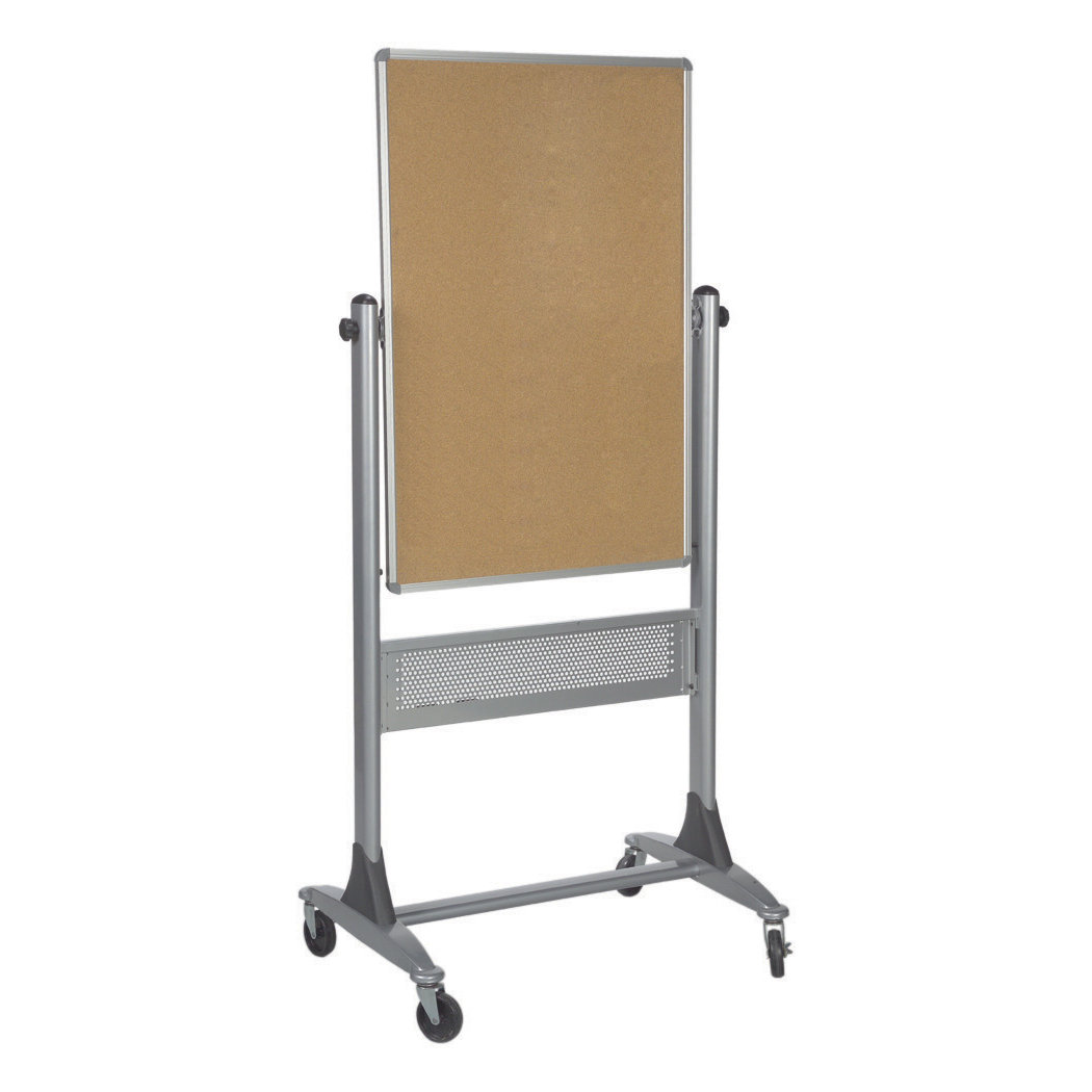 Mooreco best rite free standing bulletin board 40 x 30 bs2006