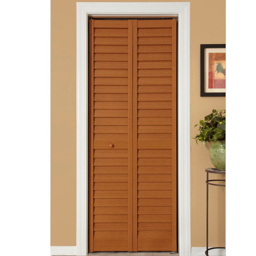 Home Fashion Technologies Louvered Pvc Vinyl Bi Fold Doors 24 X