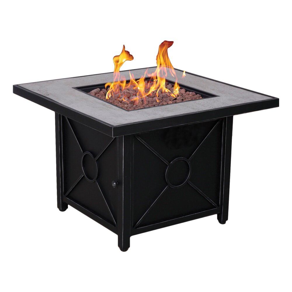 Afterglow Colton Stainless Steel Propane And Natural Gas Fire Pit