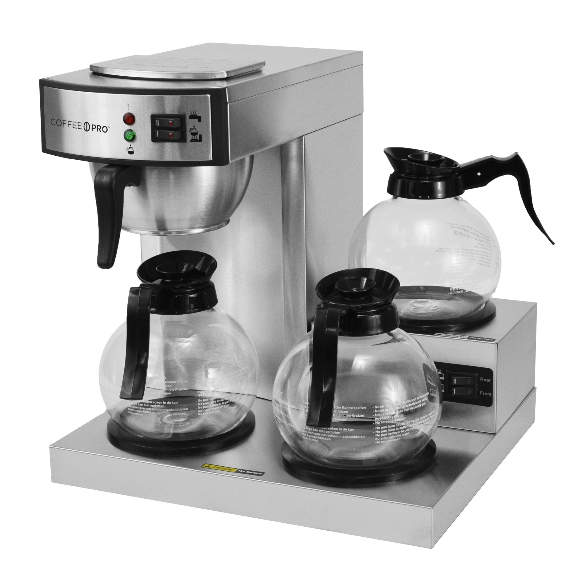 CoffeePro 10Cup 3 Burner Low Profile Commercial Coffee Maker 816215020203 eBay