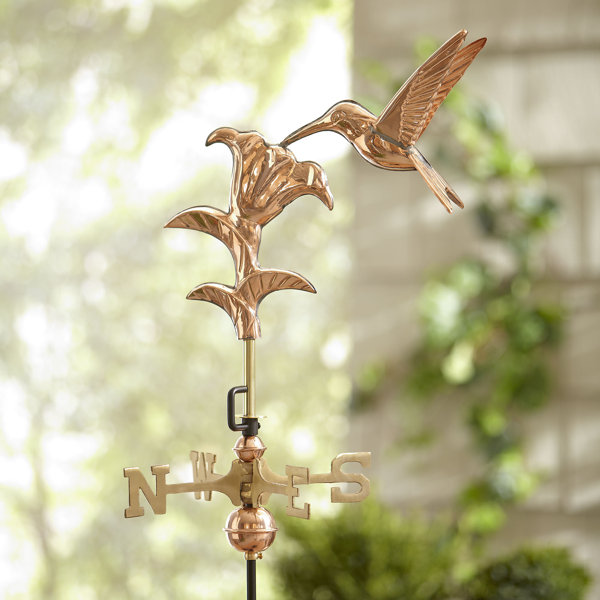 Birch Lane Hummingbird Copper Garden Weathervane & Reviews Birch Lane