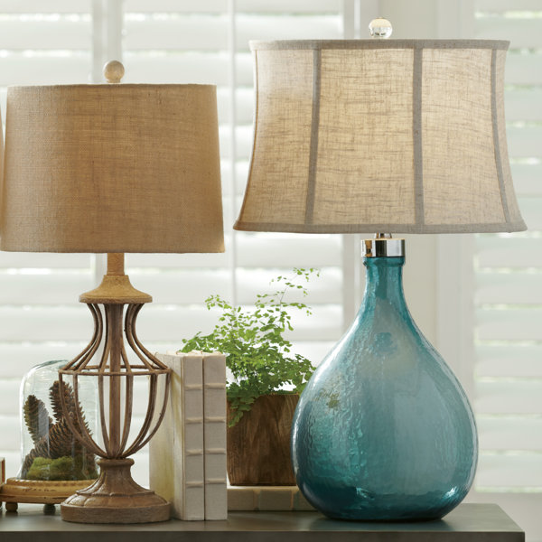 Birch Lane Sapphire Glass Table Lamp & Reviews Birch Lane