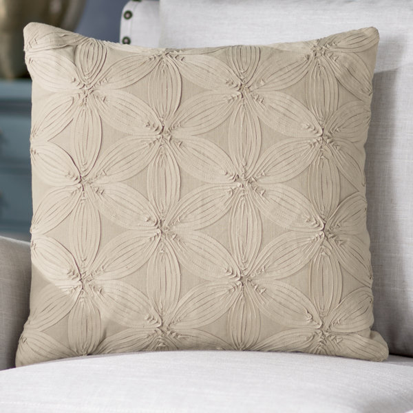 Birch Lane Flower Applique Pillow Cover Birch Lane