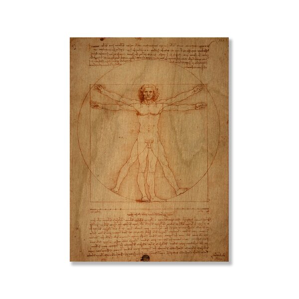 Vitruvian Man by Leonardo Da Vinci Graphic Art | Joss & Main