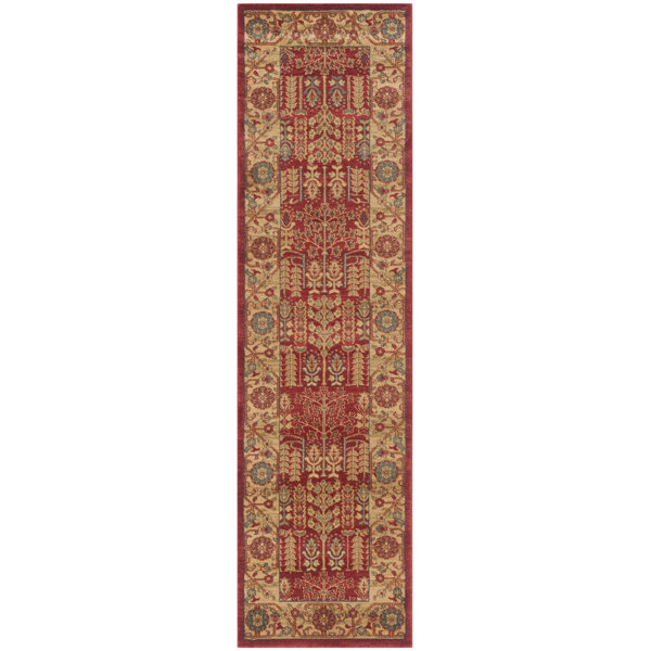 Denton Red/Natural Area Rug & Reviews Joss & Main
