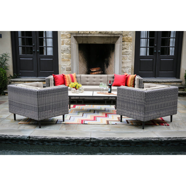 6Piece Patio Deep Seating Group & Reviews Joss & Main