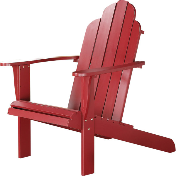 Lacey Adirondack Chair in Red & Reviews Joss & Main