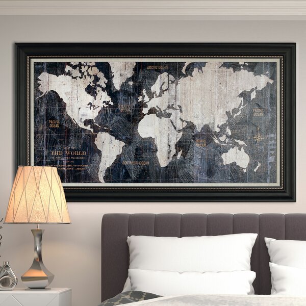 Old World Map Framed Graphic Art & Reviews