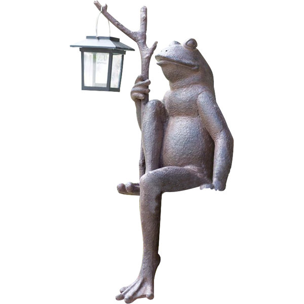 Sitting Frog Solar Lantern & Reviews Joss & Main