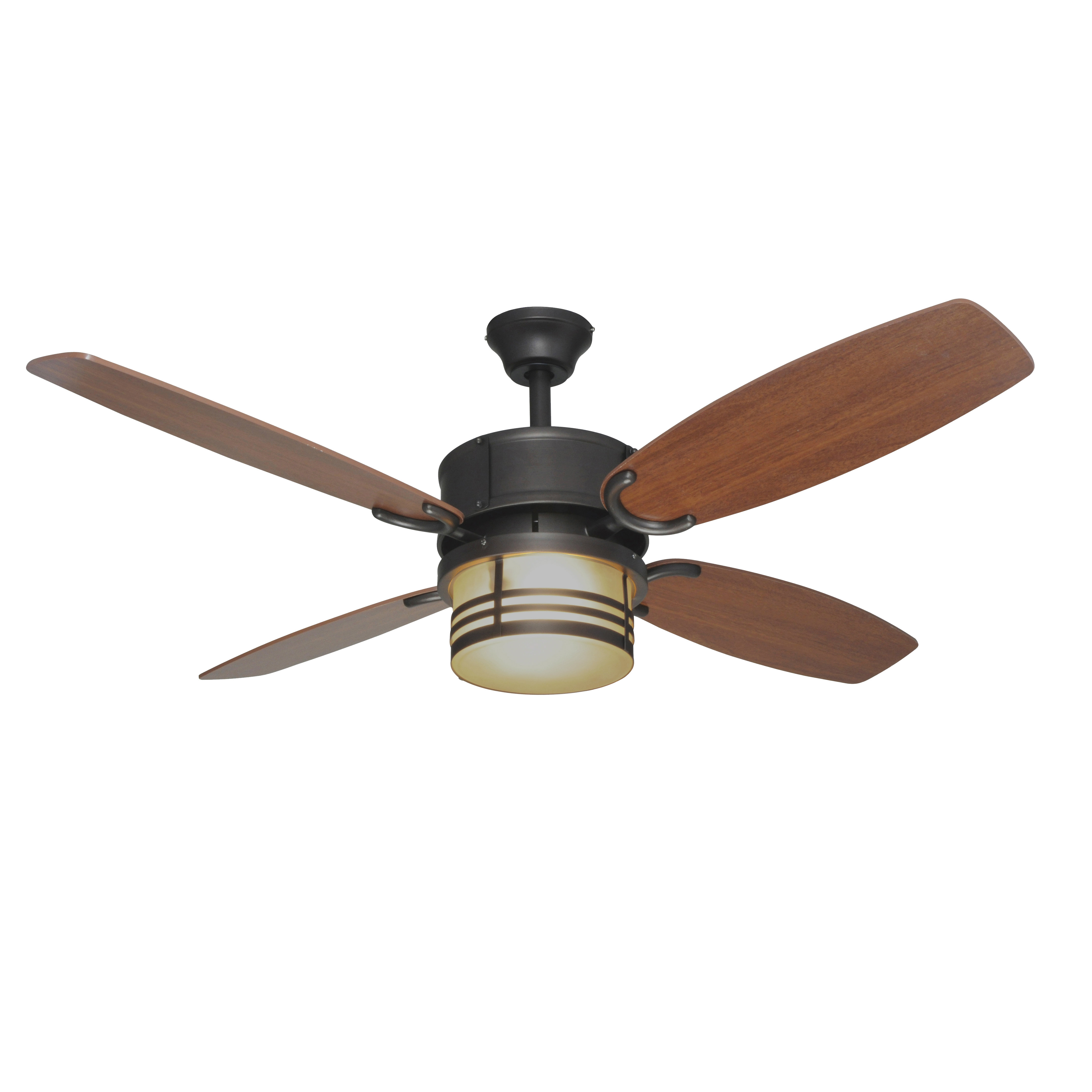 Hardware House 52 Triple 4 Blade Mount Ceiling Fan Wayfair Hardware House 52 Quot Triple 4 Blade Mount Ceiling Fan