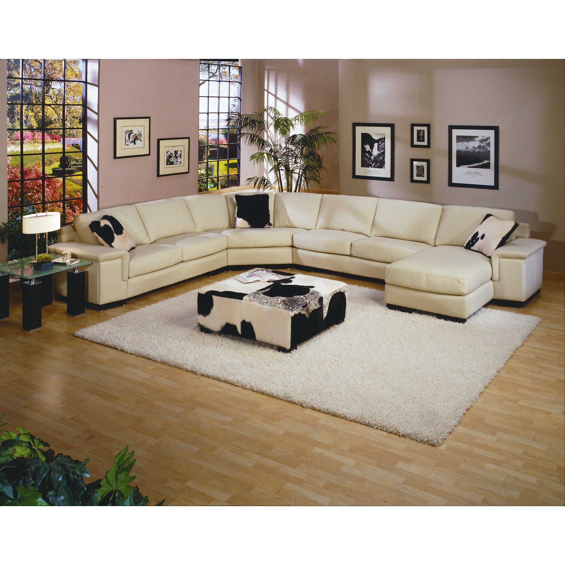 Omnia Leather Mercedes Sectional Wayfair