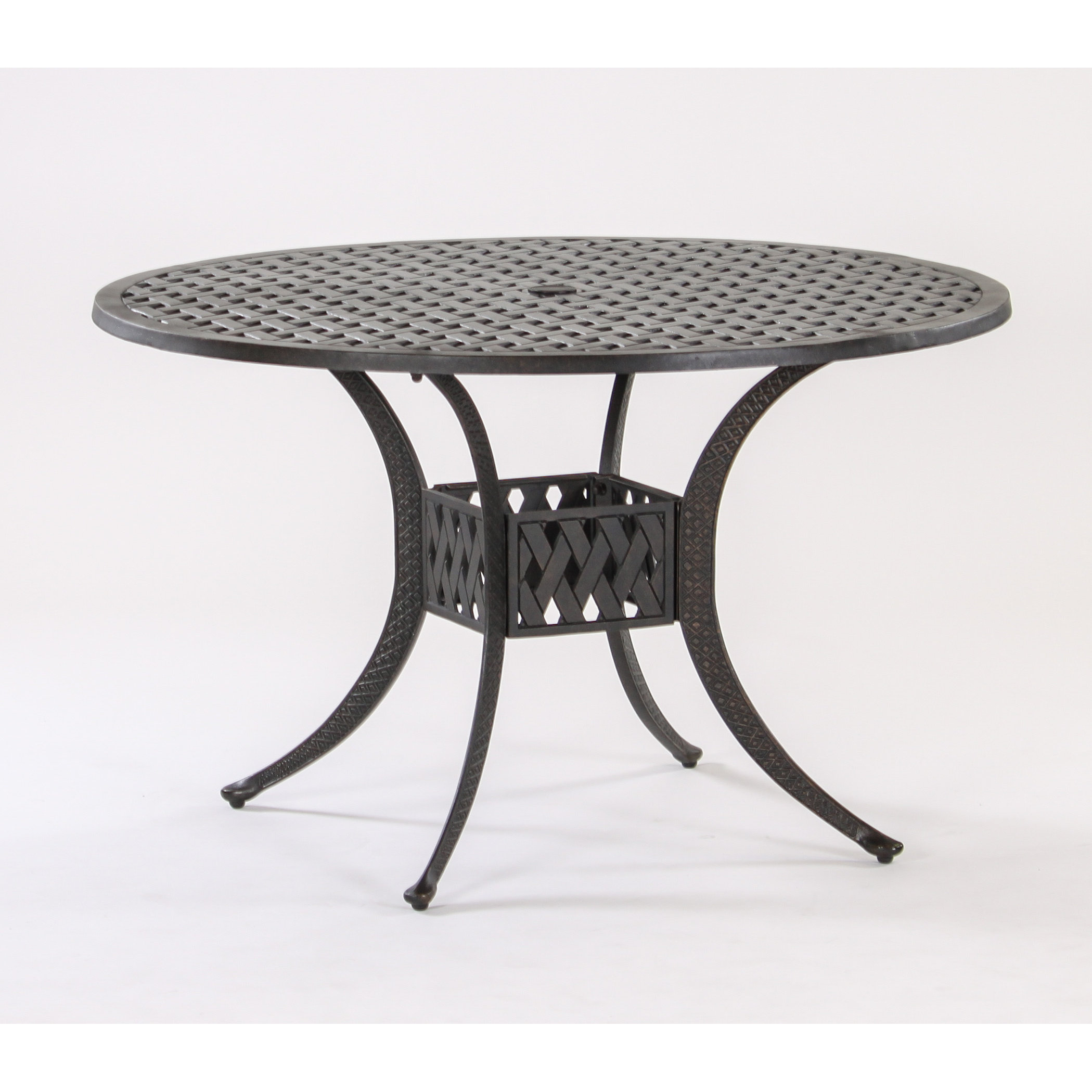 Aic Garden Casual Basket Weave Round Cast Aluminum Bistro Table Aic Garden Casual Basket Weave Round Cast Aluminum Bistro Table