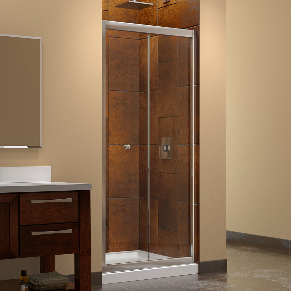 DreamLine Butterfly 35.5" x 72" Folding Frameless Shower Door & Reviews