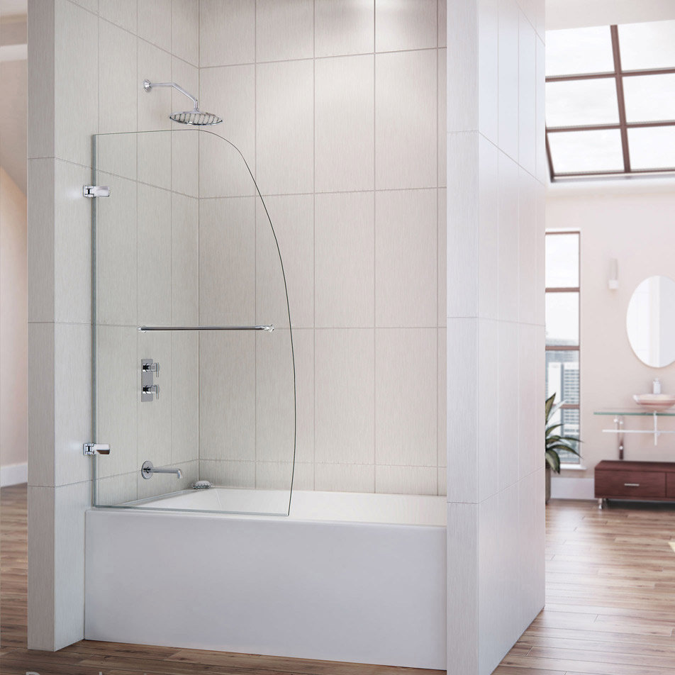 Pivot Frameless Hinged Tub Door Reviews Joss Main Dreamline Pivot Frameless Hinged Tub Door
