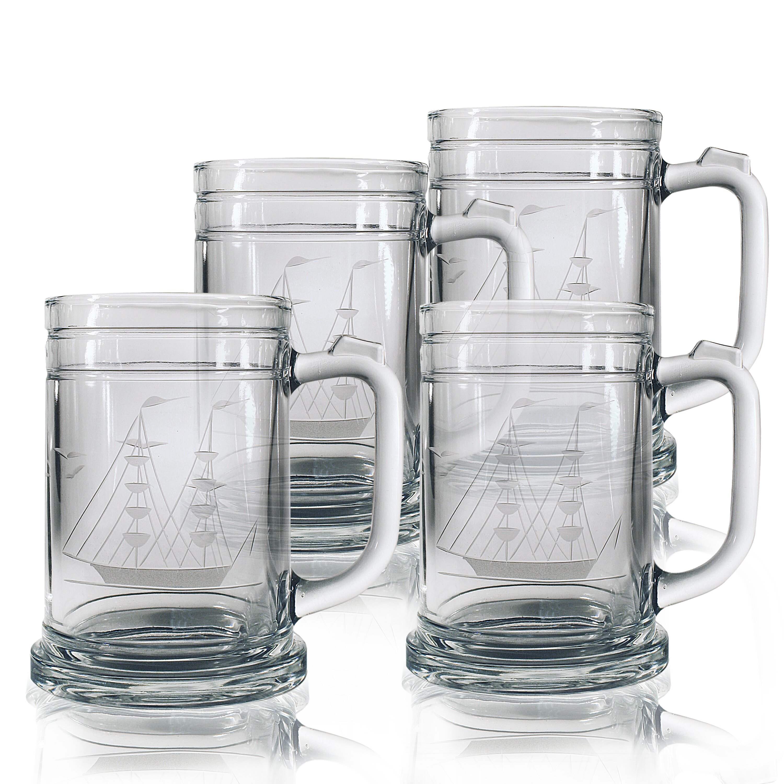 Susquehanna Glass Clipper Ship Hand-Cut Tankard Mug & Reviews | Wayfair