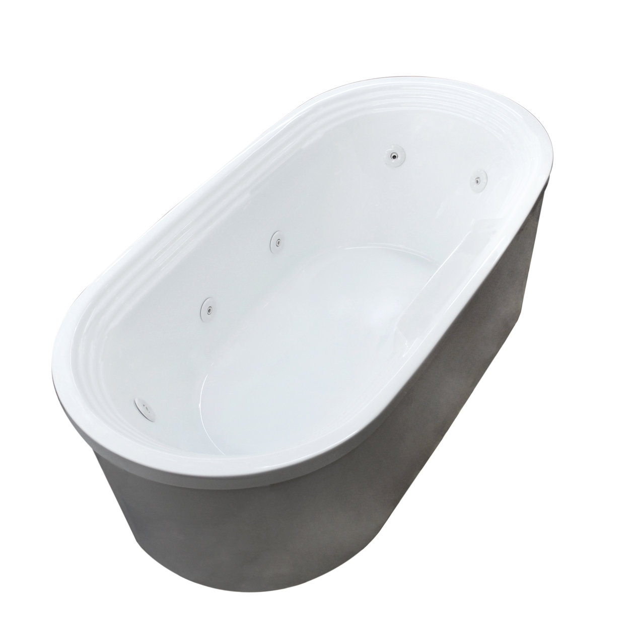 Spa Escapes Royal 66 78 X 33 62 Oval Freestanding Soaking Jetted Spa Escapes Royal 66 78 Quot X 33 62 Oval Freestanding Soaking Jetted Bathtub