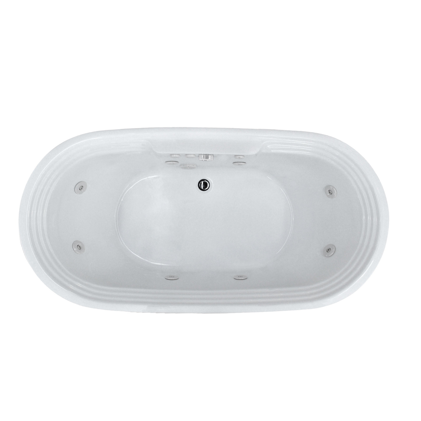 Spa Escapes Royal 66 78 X 33 62 Oval Freestanding Soaking Jetted Spa Escapes Royal 66 78 Quot X 33 62 Oval Freestanding Soaking Jetted Bathtub