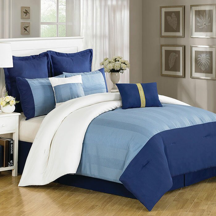 Luxury Home Harmony 8 Piece Comforter Set & Reviews | Wayfair