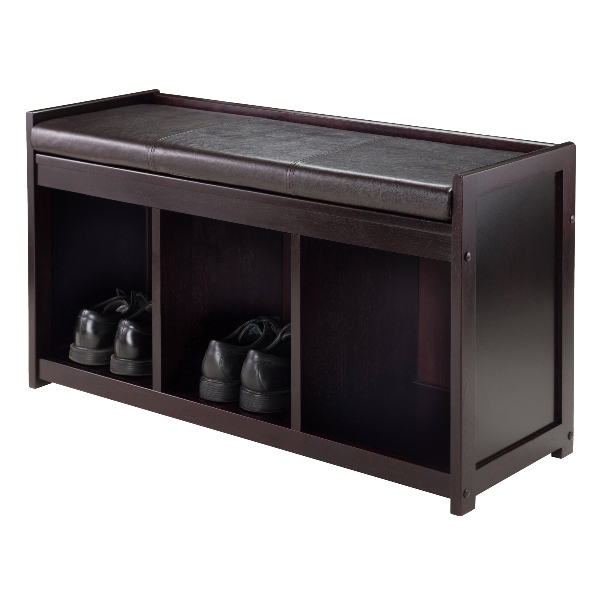 Luxury Home Addison Wood Storage Entryway Bench  Wayfair.ca