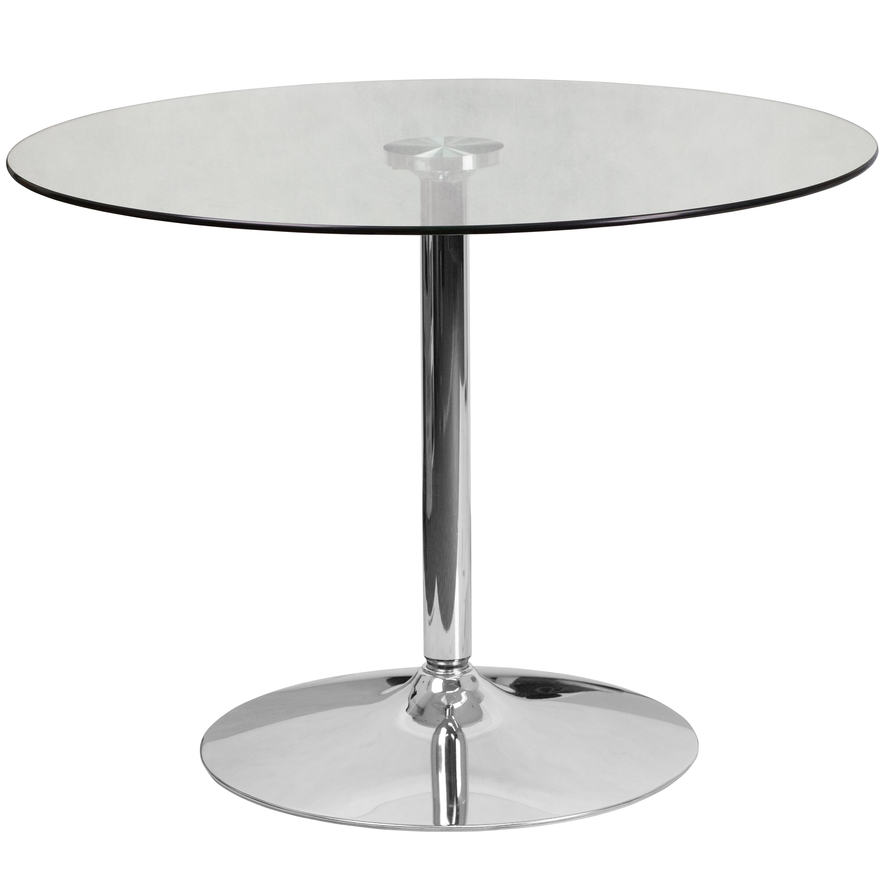 Pedestal Kitchen Dining Tables You Ll Love Wayfair Round Glass Dining Table
