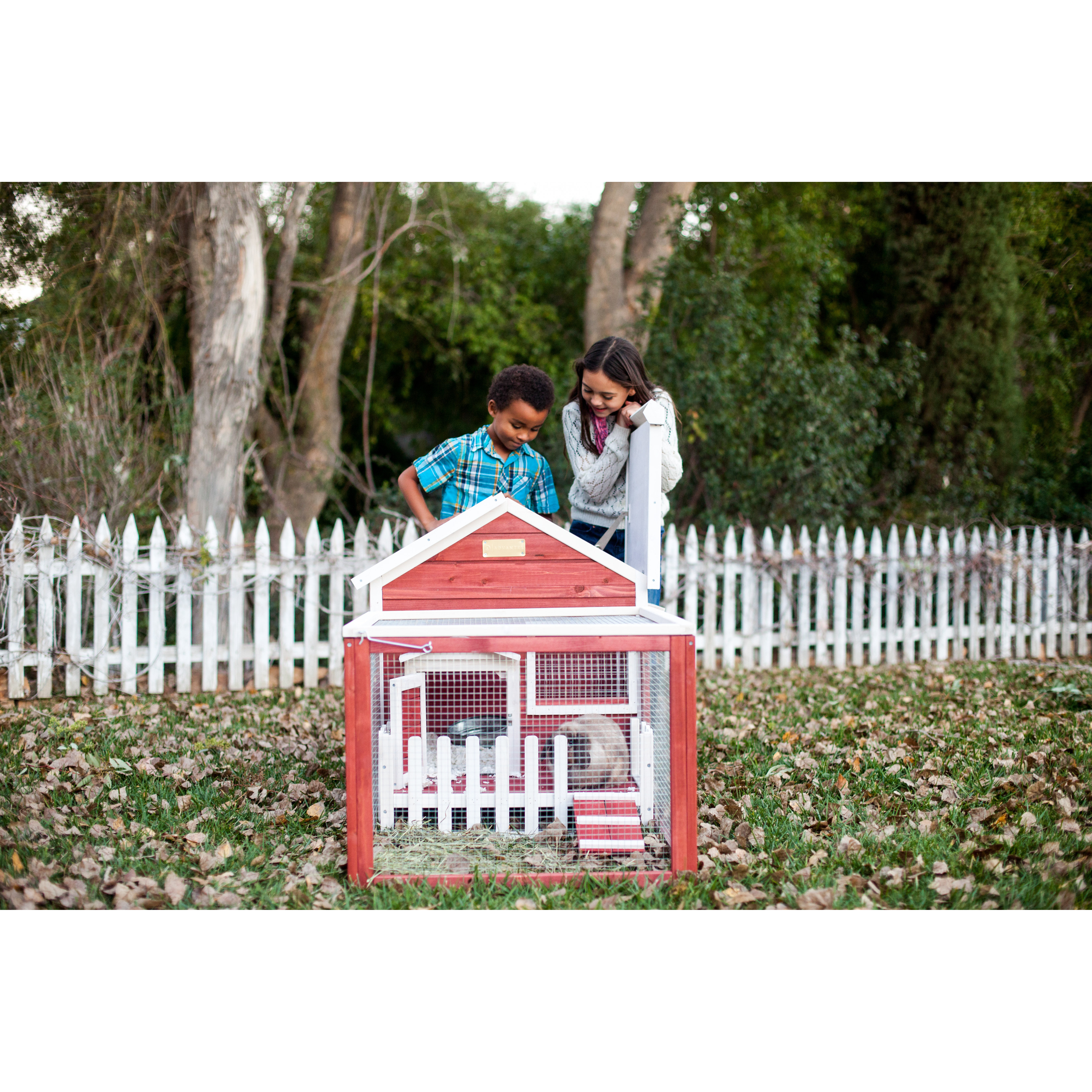 Advantek The White Picket Fence Rabbit Hutch & Reviews Wayfair