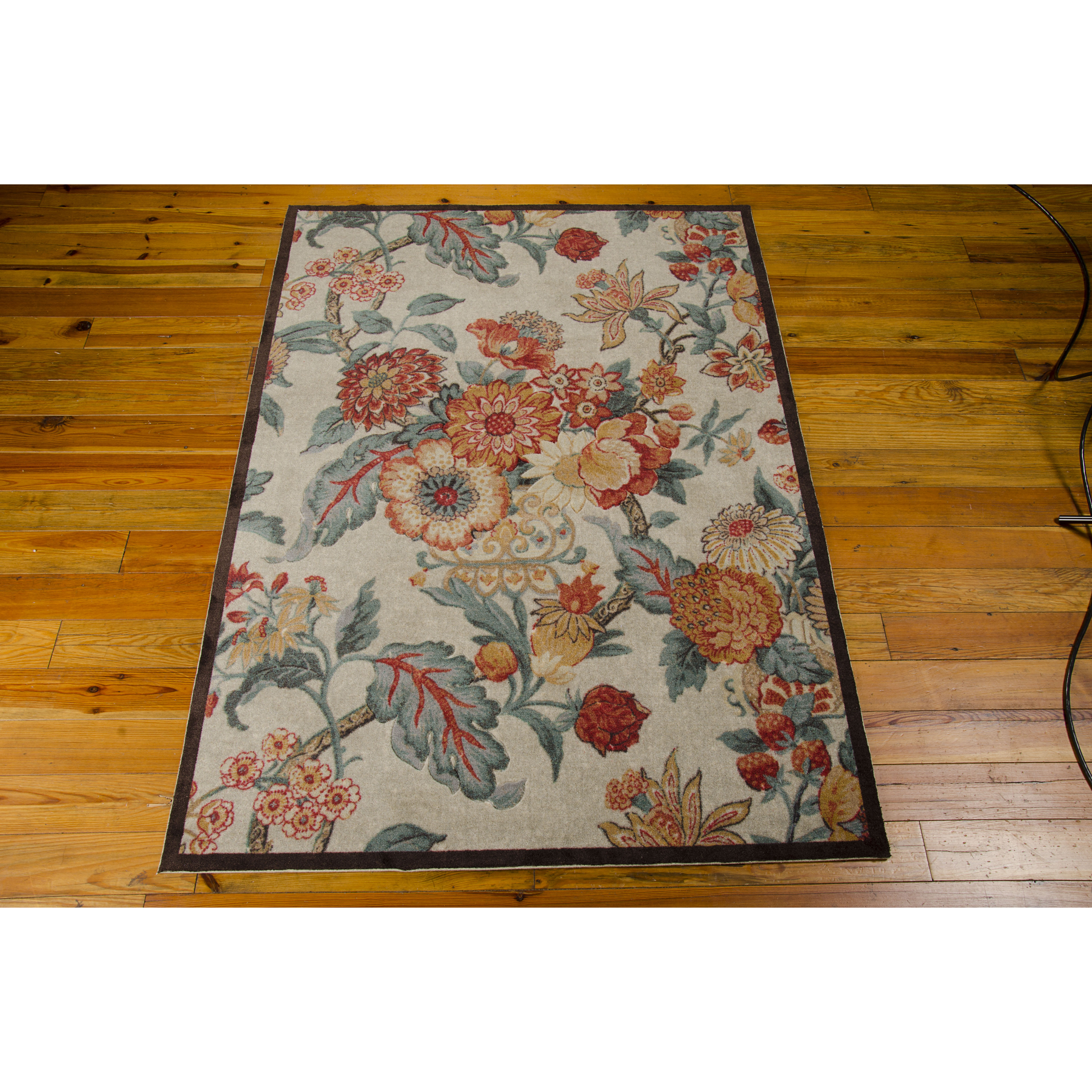 Waverly Artisinal Delight "Graceful Garden" Poppy Area Rug Wayfair