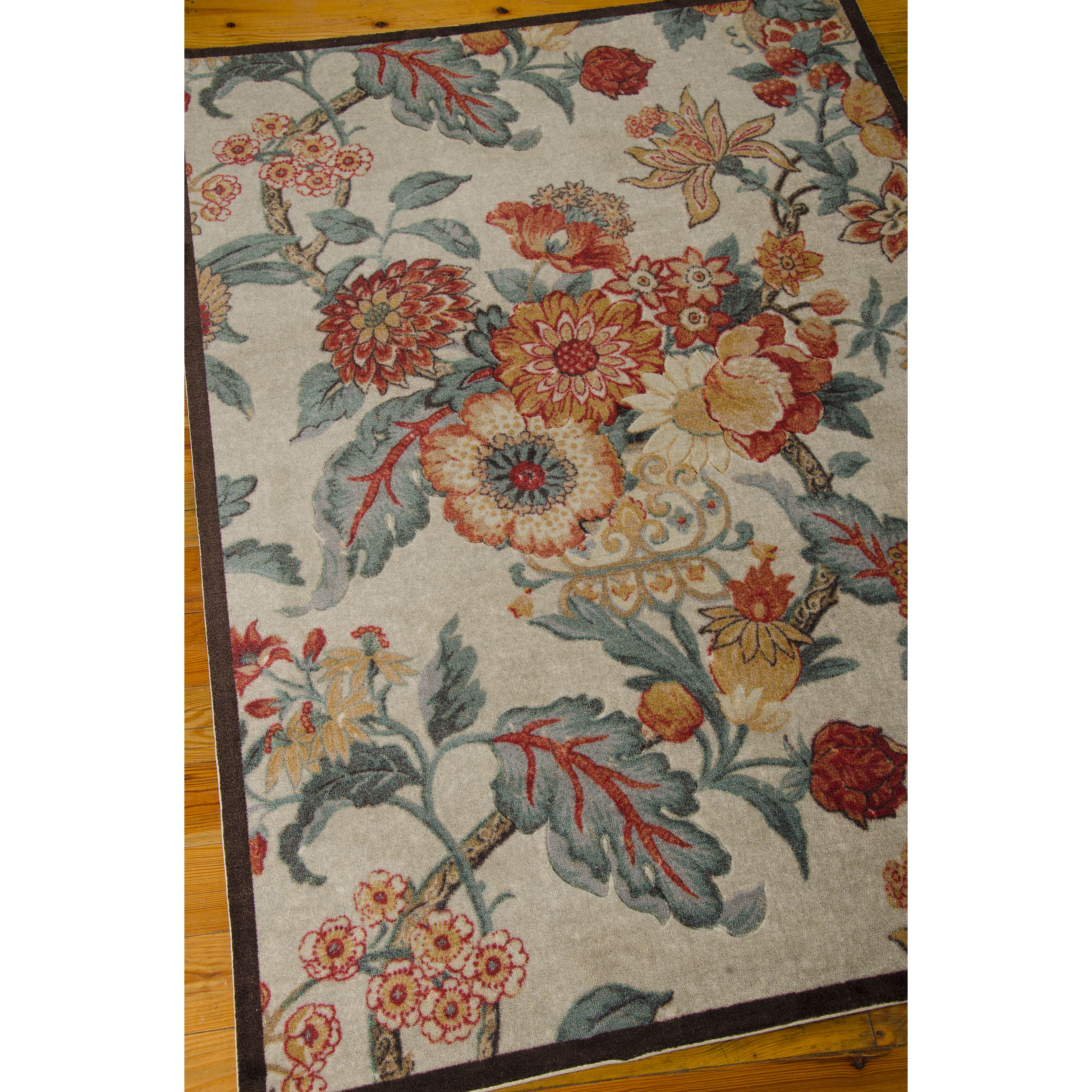 Waverly Artisinal Delight "Graceful Garden" Poppy Area Rug Wayfair