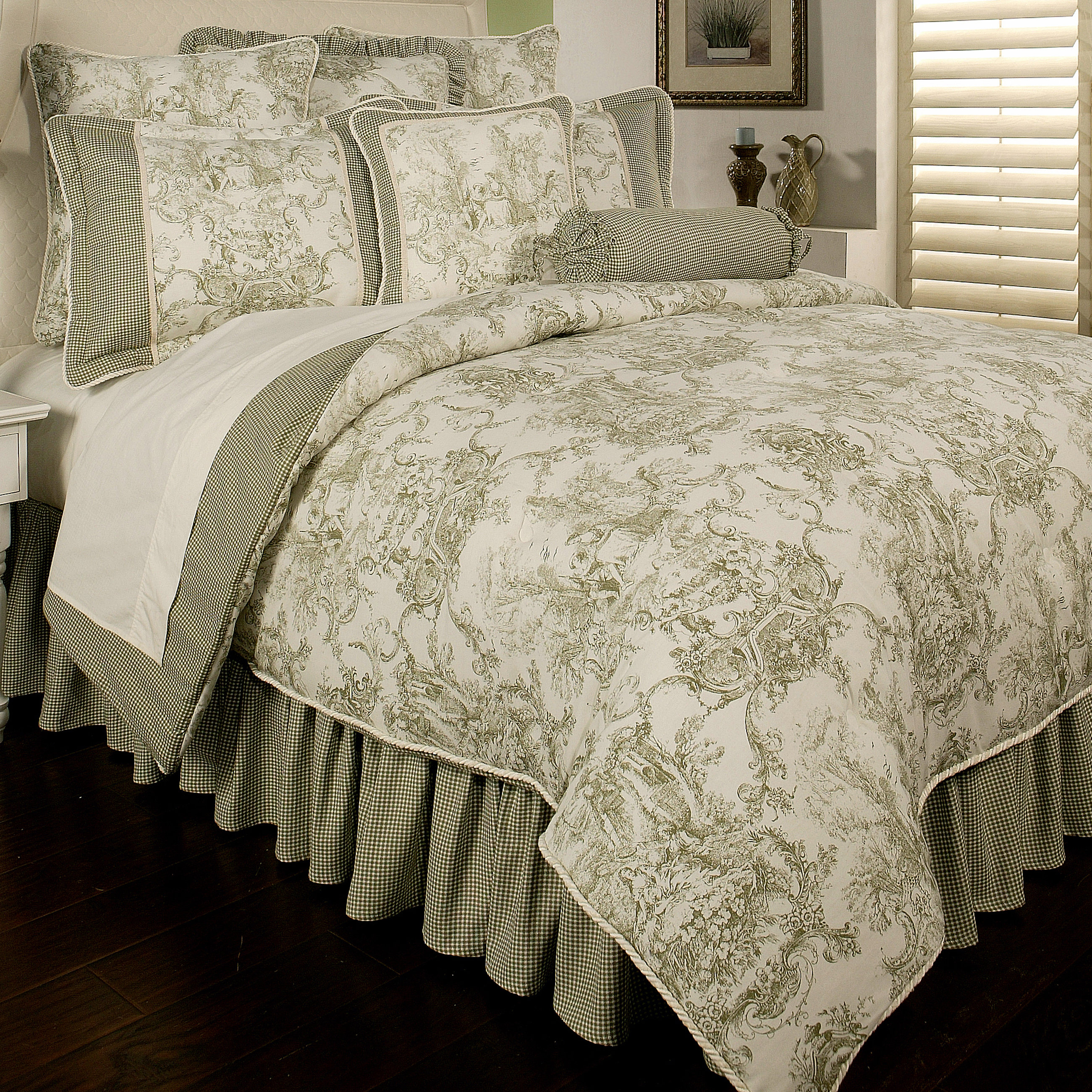 Sherry Kline Country Toile 6 Piece Comforter Set Reviews Wayfair Sherry Kline Country Toile 6 Piece Comforter Set