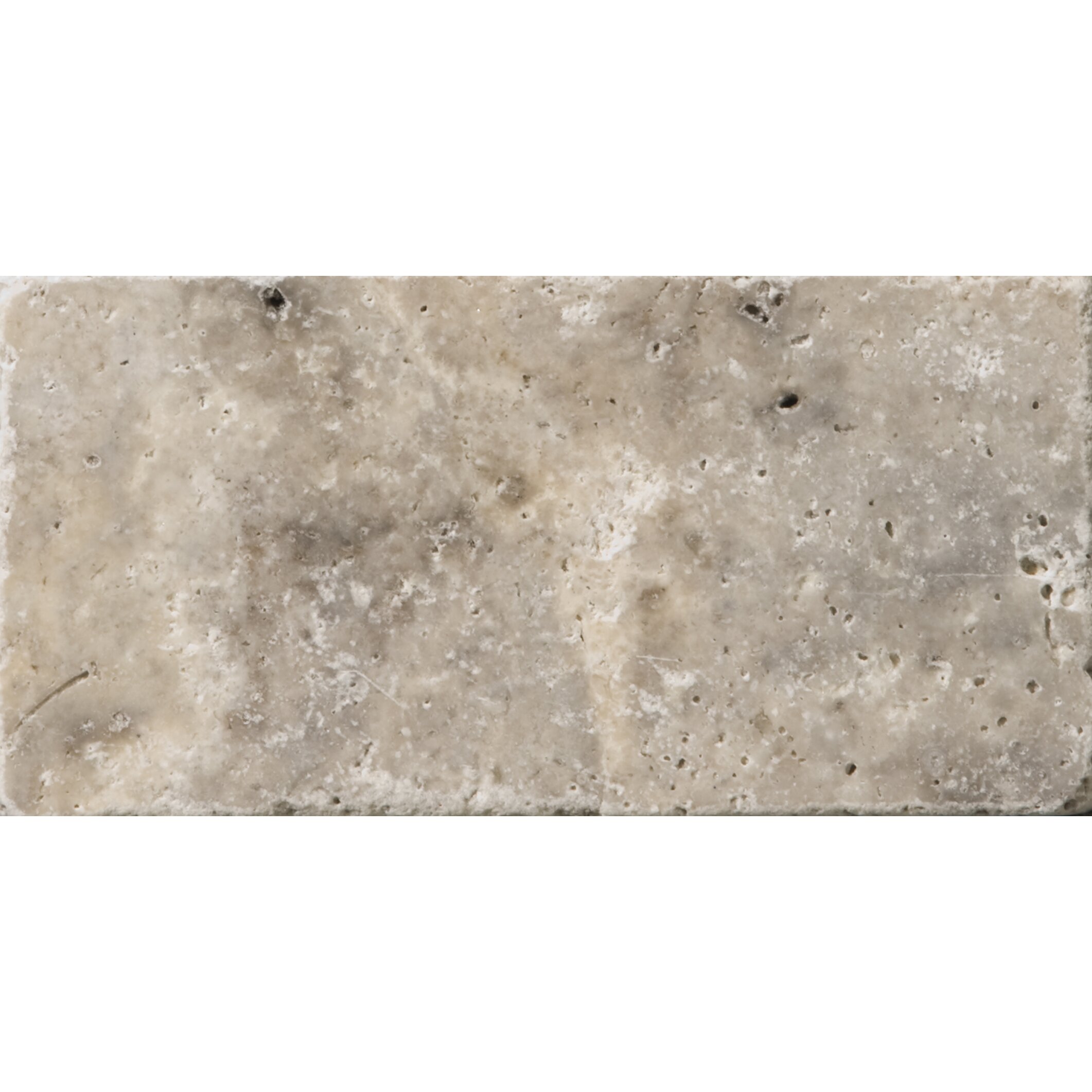 Emser Tile Travertine 3" X 6" Subway Tile In Ancient Tumbled Silver ...