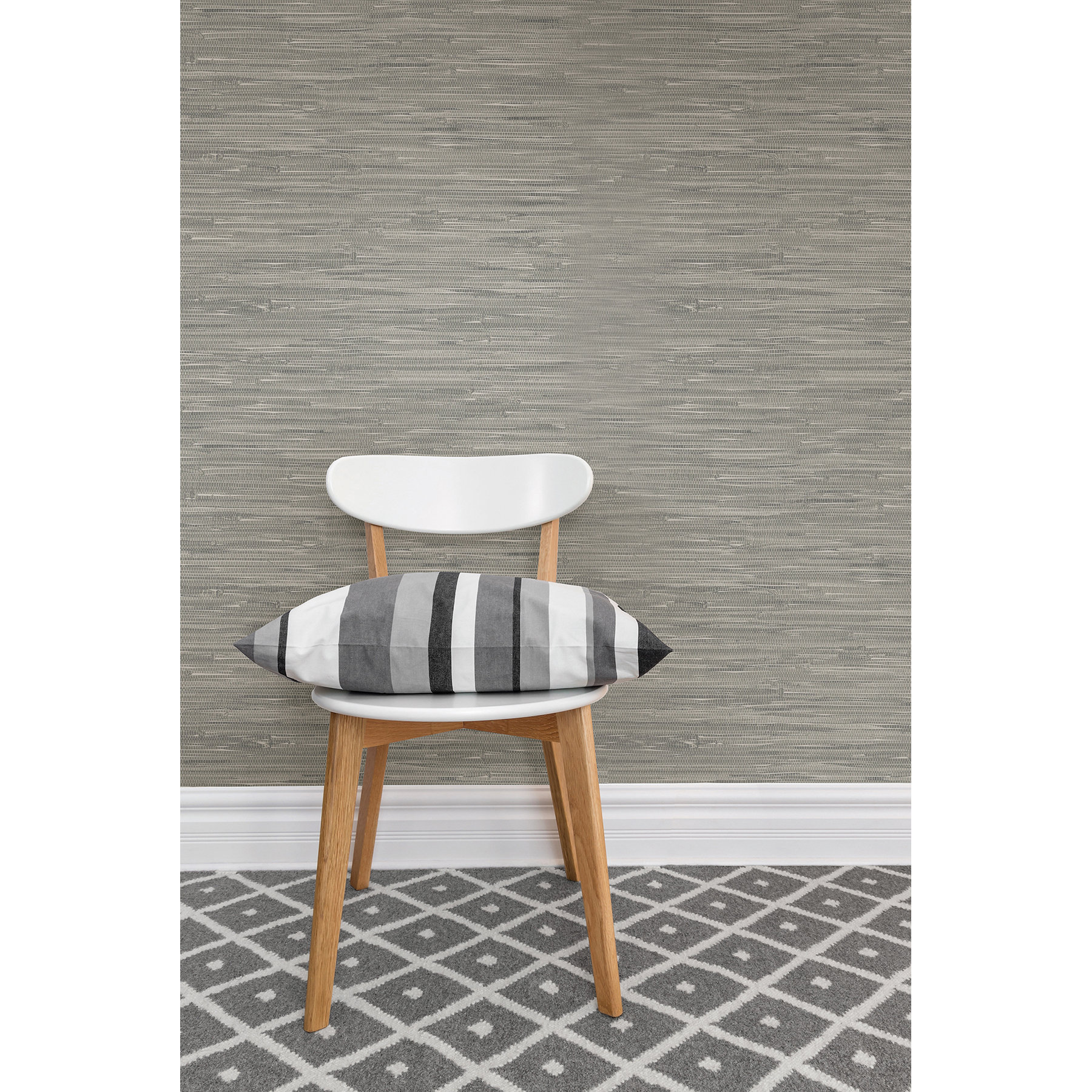 WallPops! 18' x 20.5" Tibetan Grasscloth Peel and Stick Wallpaper