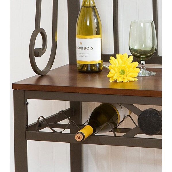 Wildon Home Ã‚Â® Marabella Decorative Baker's Rack with Wine Storage ... - Wildon Home ® Marabella Decorative Baker's Rack with Wine Storage