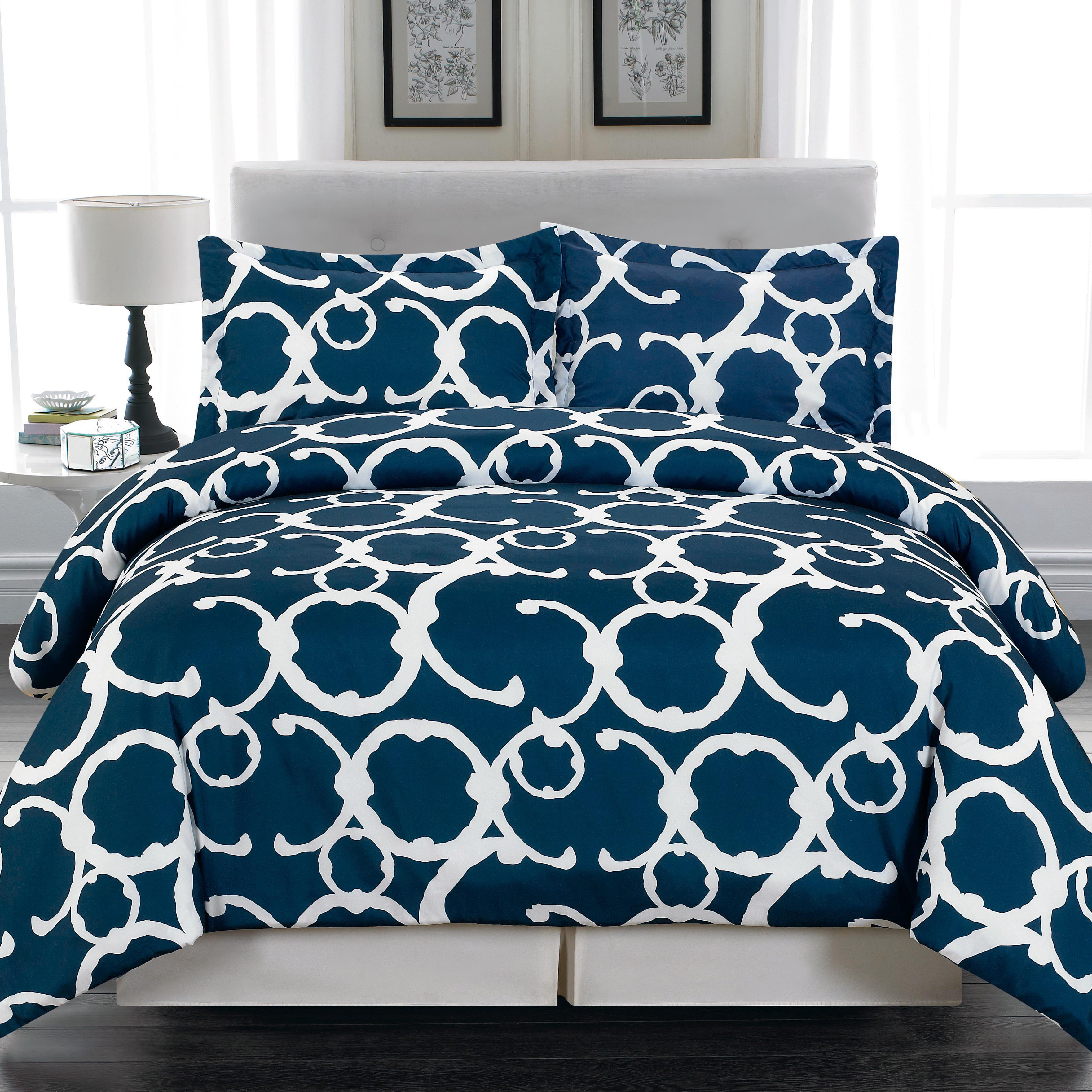Dr International Rhys 3 Piece Full Queen Duvet Cover Set Reviews Dr International Rhys 3 Piece Full Queen Duvet Cover Set