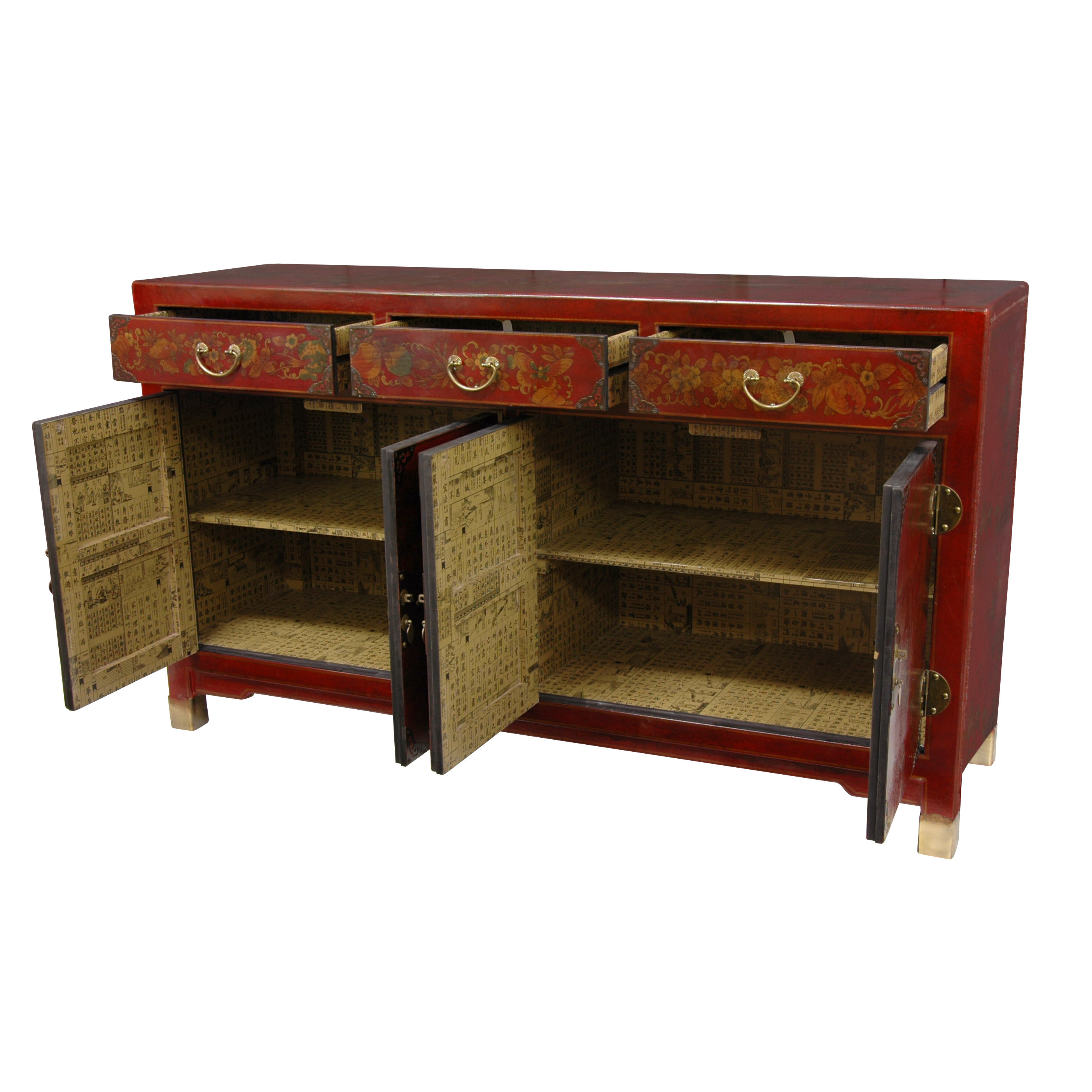 Oriental Furniture Large Buffet Table & Reviews Wayfair