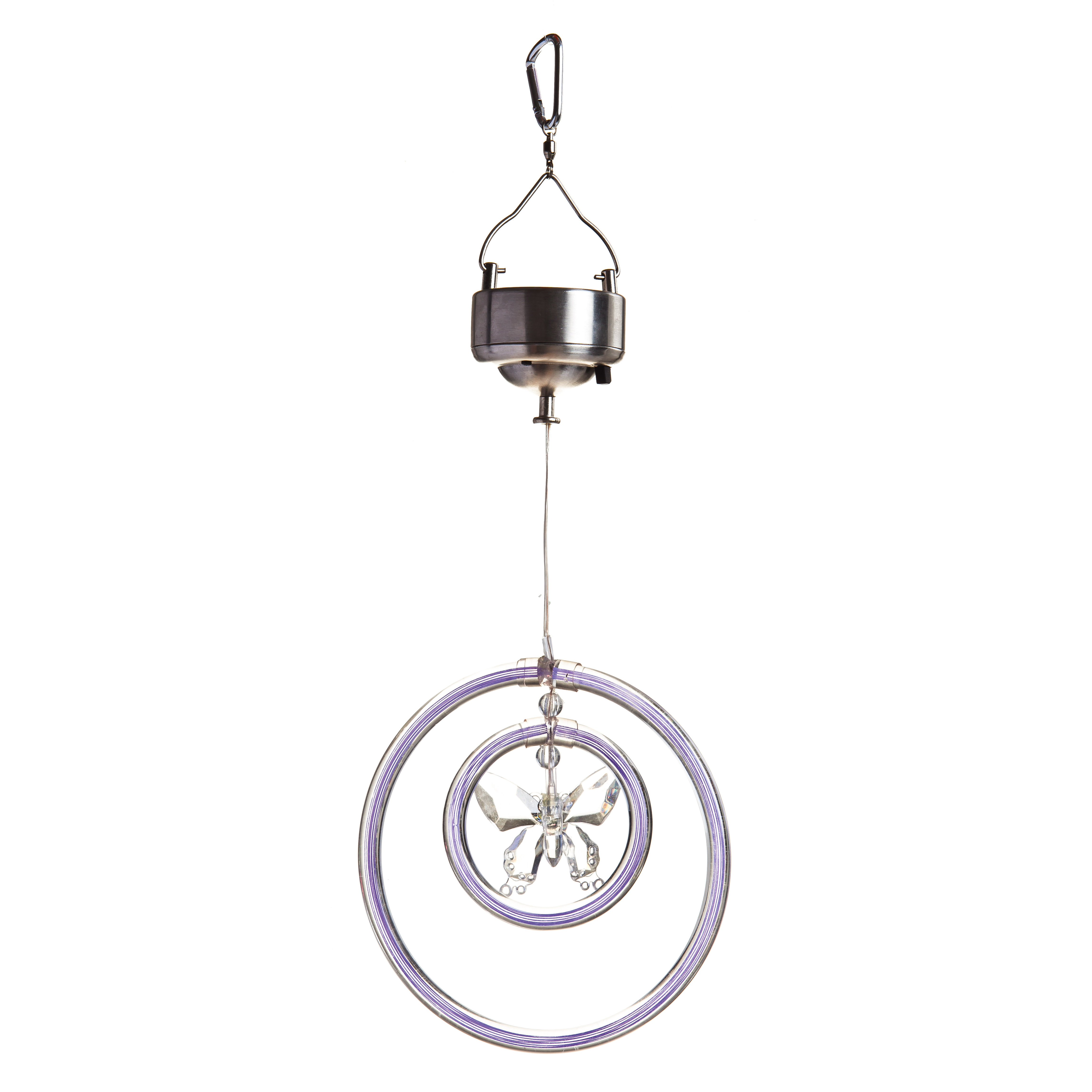 Evergreen Enterprises Inc Night Garden Lilac Erfly Mobile Evergreen Enterprises Inc Night Garden Lilac Erfly Mobile Spinner Wind Chime