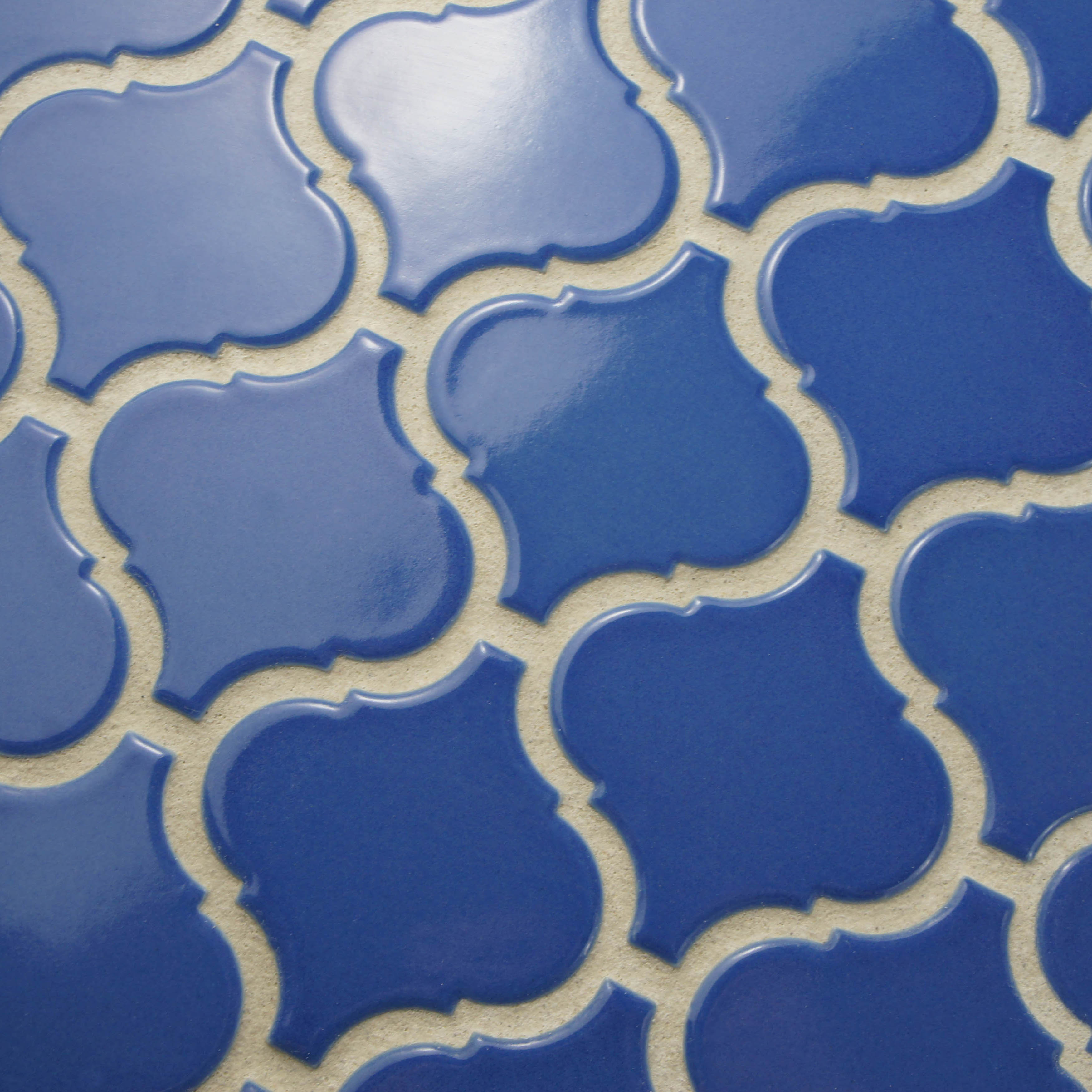 EliteTile Retro Lantern 2.87" x 3.06" Porcelain Mosaic Tile in Glossy