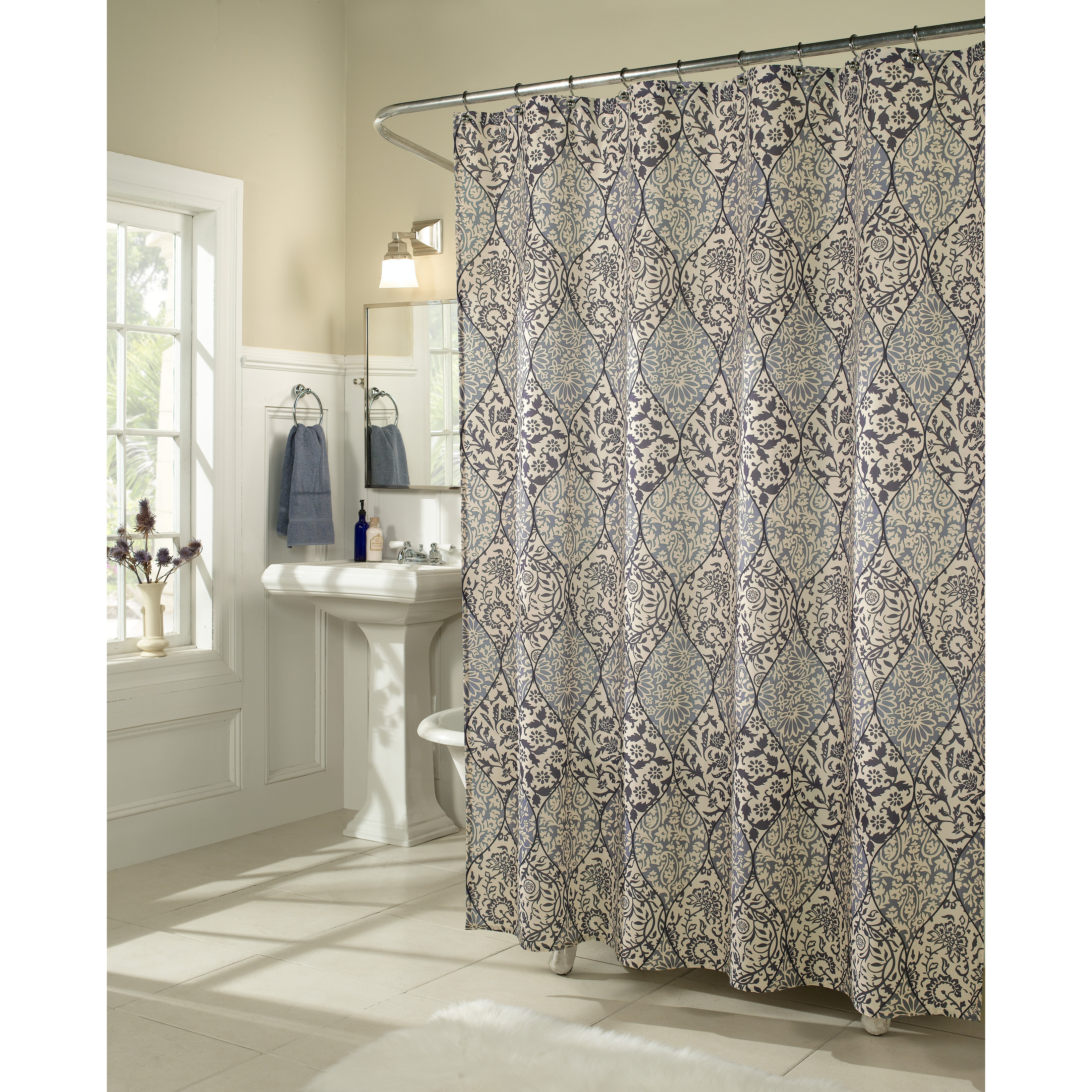 m.style Istanbul Microfiber Shower Curtain & Reviews Wayfair